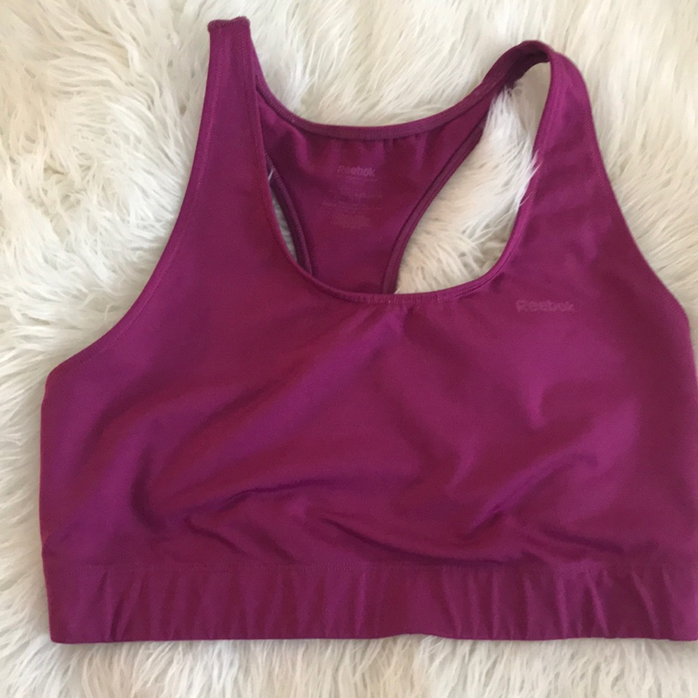Maroon sports bra